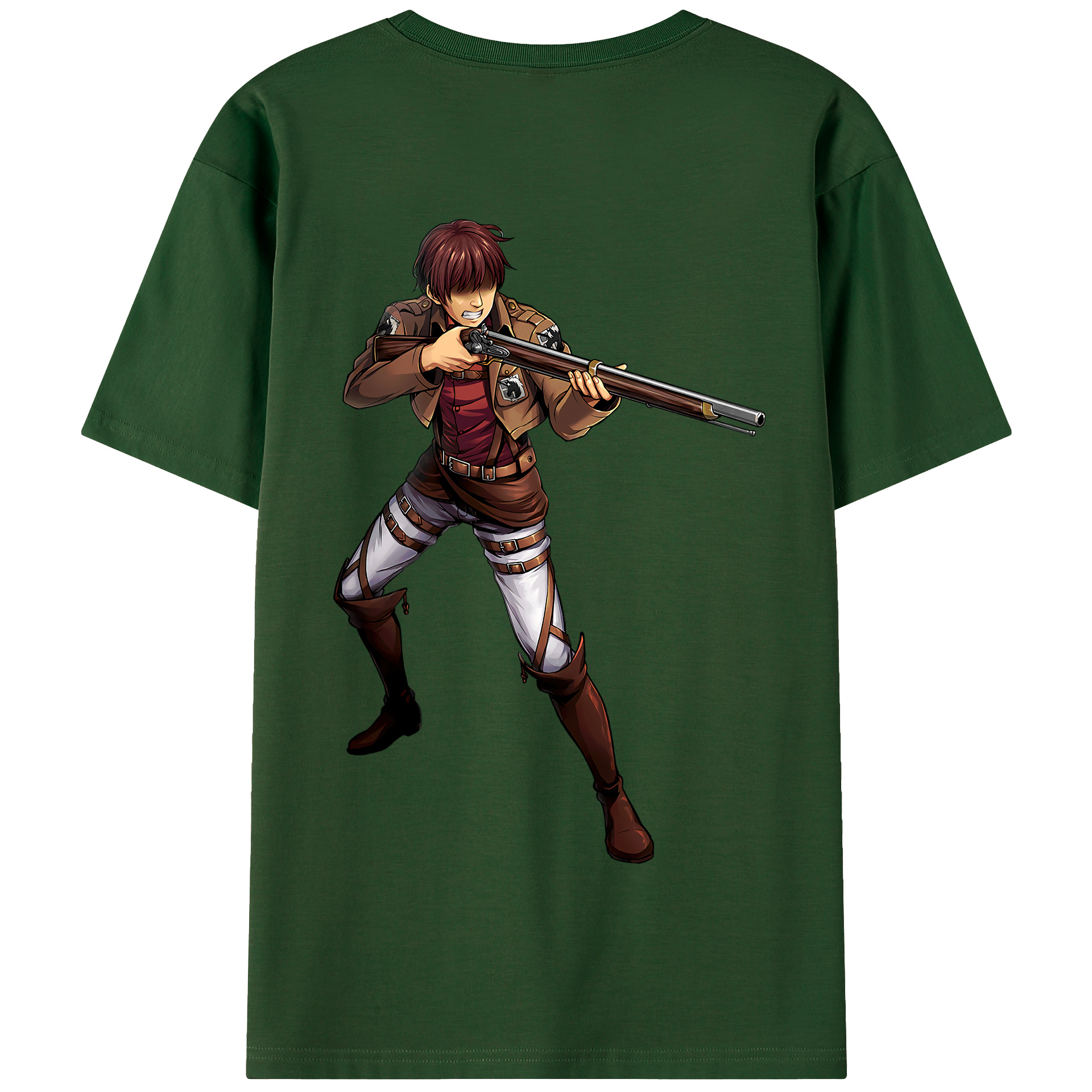（画像用） 進撃の巨人 Attack on Titan 綿100％半袖Tシャツ（背面プリント）